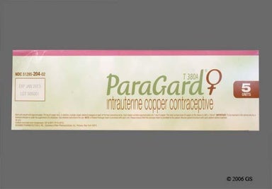 ParaGard T380A Intrauterine Copper Contraceptive