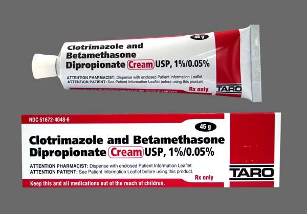 what is clotrimazole and betamethasone dipropionate cream usp 1 0.05 base used for