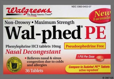 Red Round 44 453 - Wal-phed PE 10mg Tablet