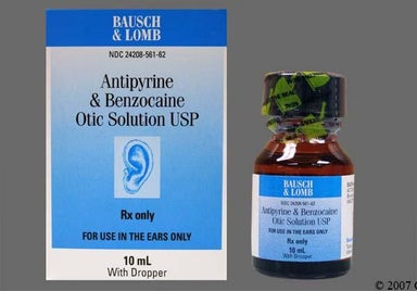 Not applicable - Antipyrine/Benzocaine 54mg-14mg/ml Otic Solution