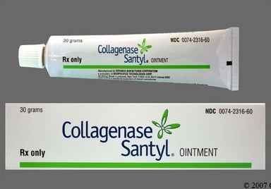 Not applicable - Santyl 250unit/g Topical Ointment