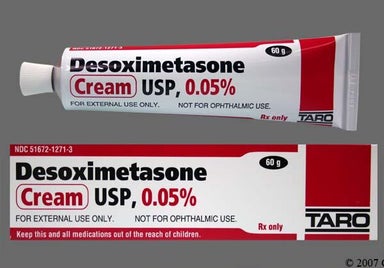 white - Desoximetasone 0.05% Topical Cream