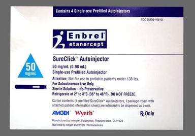 Colorless Not applicable - Enbrel SureClick Autoinjector 50mg/ml Solution for Injection