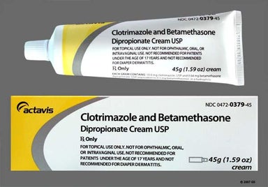 white - Clotrimazole/Betamethasone Dipropionate 1%-0.05% Topical Cream