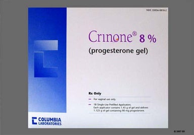 White Not applicable - Crinone 8% Vaginal Gel