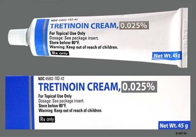 White Not applicable - Tretinoin 0.025% Topical Cream