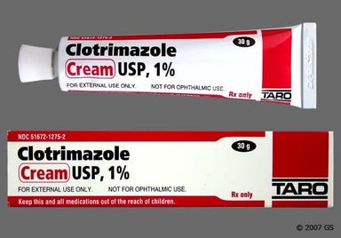white - Clotrimazole 1% Topical Cream