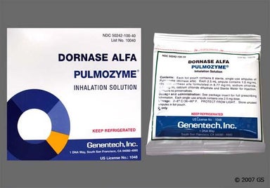 colorless - PULMOZYME 2.5mg/2.5mL Solution for Inhalation