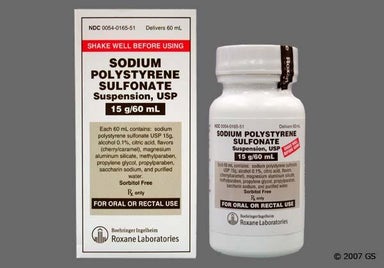 Amber Not applicable - Sodium Polystyrene Sulfonate 15g/60ml Suspension