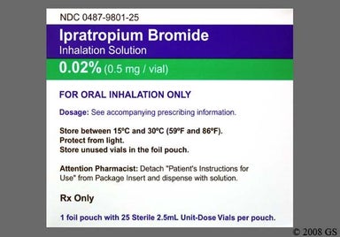 Not applicable - Ipratropium Bromide 0.02% Solution for Inhalation