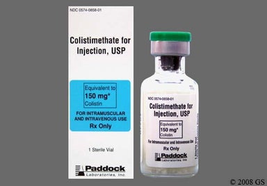 White Not applicable - Colistimethate Sodium 150mg Powder for Injection