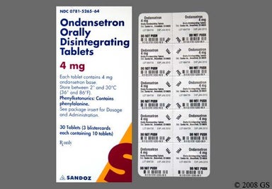 White Round 04 - Ondansetron 4mg Orally Disintegrating Tablet