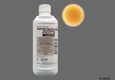 Amber Not applicable - Sodium Polystyrene Sulfonate 15g/60ml Suspension