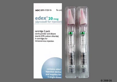 White Not applicable - edex cartridge 20mcg Powder for Injection
