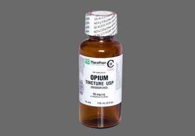 Red-brown Not applicable - Opium Tincture 10mg/mL Solution