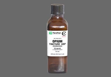 Red-brown Not applicable - Opium Tincture 10mg/mL Solution