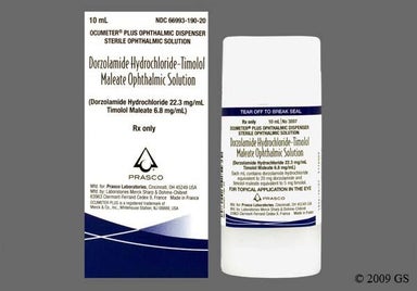Not applicable - Dorzolamide Hydrochloride/Timolol Maleate 2%-0.5% Ophthalmic Solution