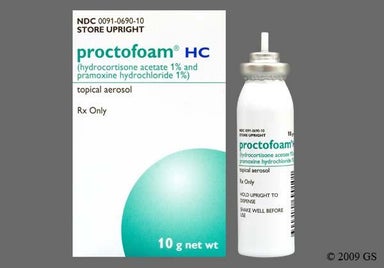 White Not applicable - Proctofoam HC 1%-1% Rectal Foam