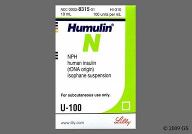 white - Humulin N 100unit/mL Suspension for Injection