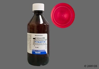 Red Not applicable - Prednisolone 15mg/5mL Solution