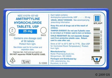 Green Round M 51 - Amitriptyline Hydrochloride 25mg Tablet