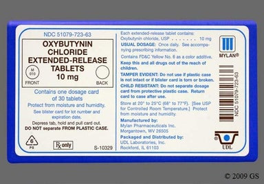 Peach Round M O 10 - Oxybutynin Chloride 10mg Extended-Release Tablet