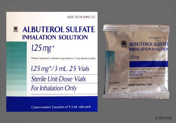 Albuterol cost for nebulizer