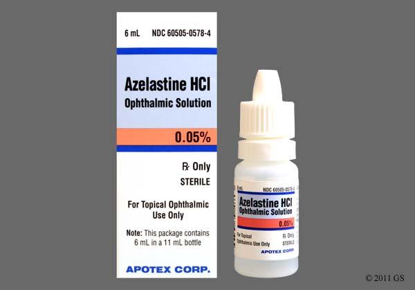 does azelastine hcl have a steroid in it