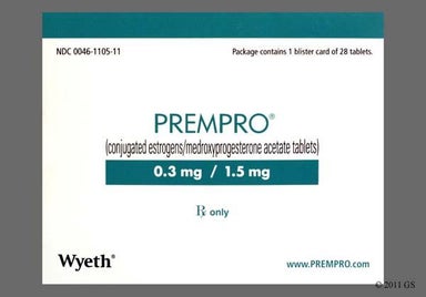 Beige Oval Prempro 0.3/1.5 - PREMPRO 0.3mg-1.5mg Tablet