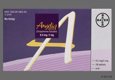 Pink Round Ck - Angeliq 0.5mg-1mg Tablet