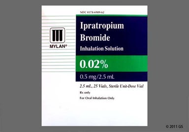 Colorless Not applicable - Ipratropium Bromide 0.02% Solution for Inhalation
