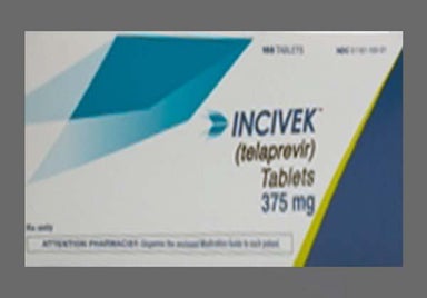 Purple Oblong V 375 - INCIVEK 375mg Tablet