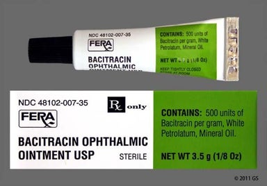 Not applicable - Bacitracin 500unit/g Ophthalmic Ointment