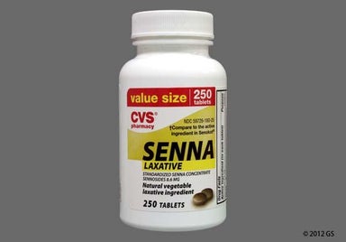 Brown Round - CVS Senna 8.6mg Laxative Tablet