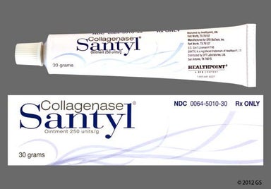 Not applicable - Santyl 250unit/g Topical Ointment