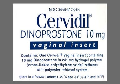 beige rectangular - Cervidil 10mg Vaginal Insert