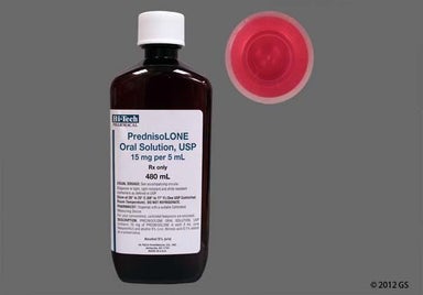 Red Not applicable - Prednisolone 15mg/5mL Solution