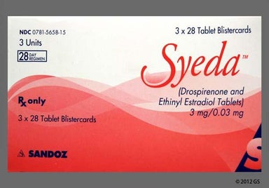 White Round SZ - Syeda 28-Day 3mg-0.03mg Tablet