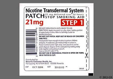Nicotine 21mg/24hr Transdermal Patch