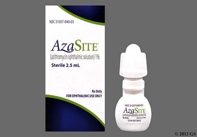 White Not applicable - Azasite 1% Ophthalmic Solution