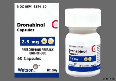 White Capsule UM - Dronabinol 2.5mg Capsule
