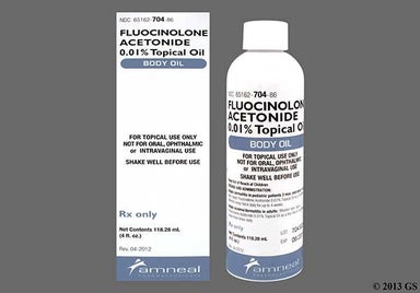 Colorless Not applicable - Fluocinolone Acetonide 0.01% Topical Body Oil
