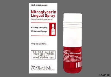 Not applicable - Nitroglycerin Pumpspray 400mcg/spray Lingual Spray