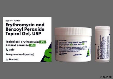 white - Erythromycin/Benzoyl Peroxide 3%-5% Topical Gel