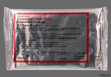 Colorless Not applicable - Levalbuterol Hydrochloride 1.25mg/3mL Solution for Inhalation