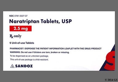 Green D-Shaped Sz And 248 - Naratriptan Hydrochloride 2.5mg Tablet