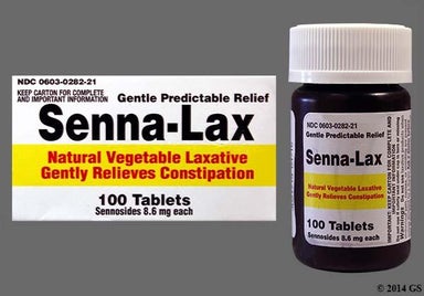 Brown Round AZ 217 - Senna-Lax 8.6mg Tablet