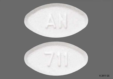 White Oval 711 - Guanfacine Hydrochloride 1mg Tablet