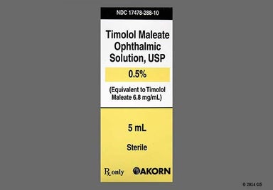 Yellow Not applicable - Timolol Maleate 0.5% Ophthalmic Solution