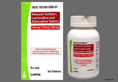 Blue-green Oval N51 - Abacavir Sulfate/Lamivudine/Zidovudine 300mg-150mg-300mg Tablet